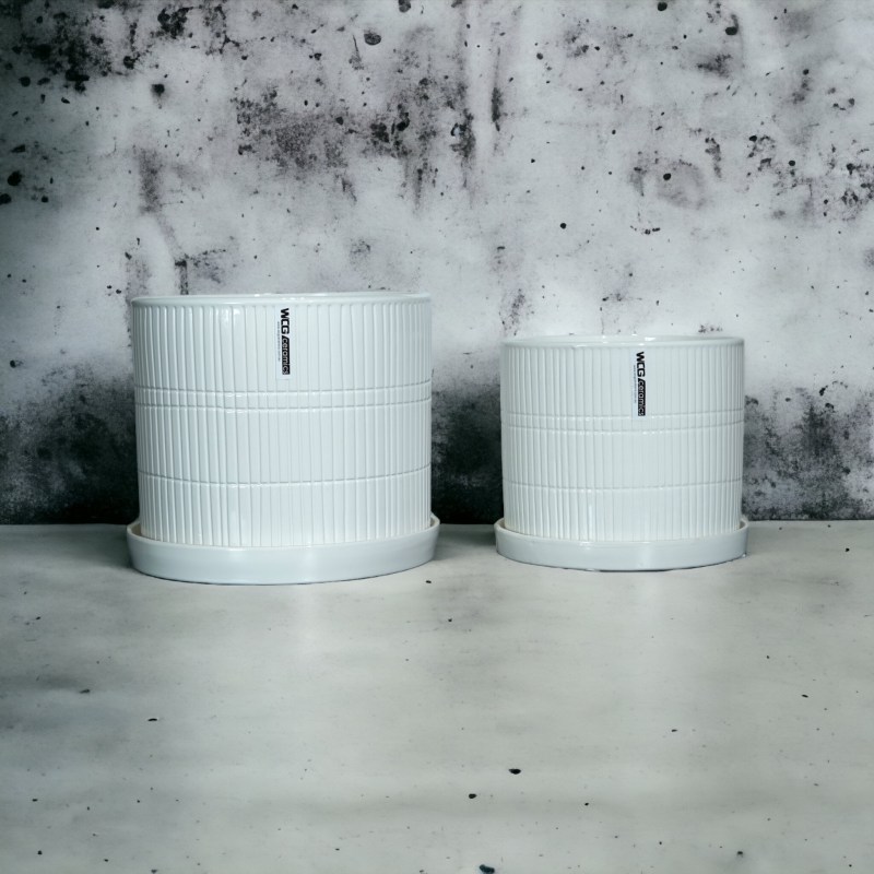 White Large Planter CP06