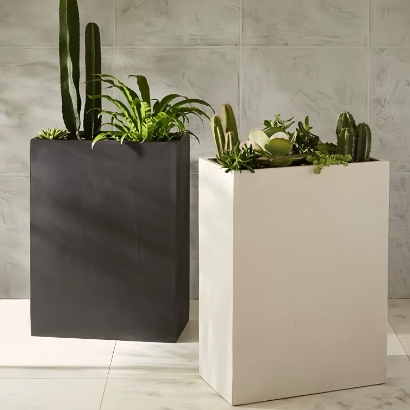 Modern Rectangle Tall Planter FB15